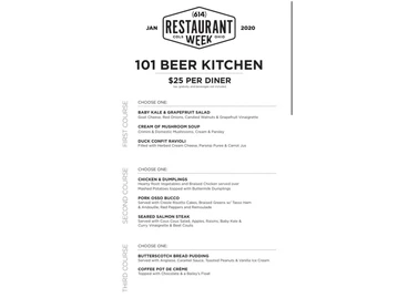 101 Beer Kitchen menu photo