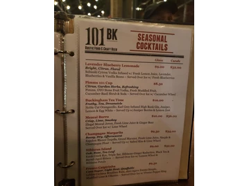 101 Beer Kitchen menu photo
