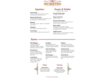 1011 Bistro menu photo