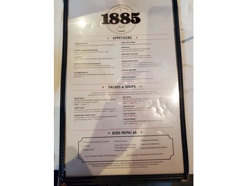 1885 Grill- Acworth menu photo