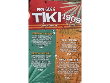 1909 Temecula menu photo