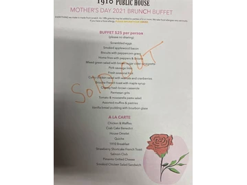 1910 Public House menu photo