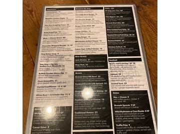 317 Main Street menu photo