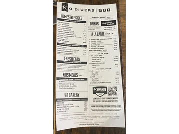 4 Rivers Smokehouse menu photo