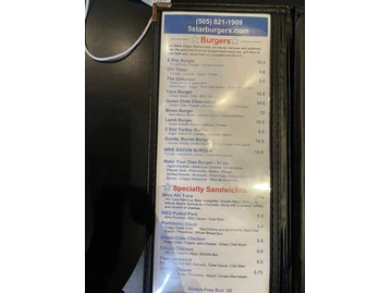 5 Star Burgers menu photo