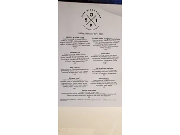501 Prime menu photo