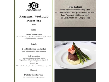 801 Chophouse at the Paxton menu photo