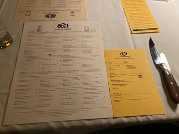 801 Chophouse menu photo