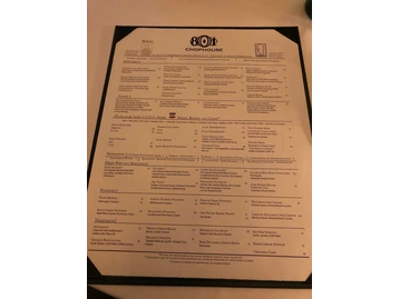 801 Chophouse menu photo