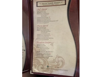 Abacus Inn menu photo