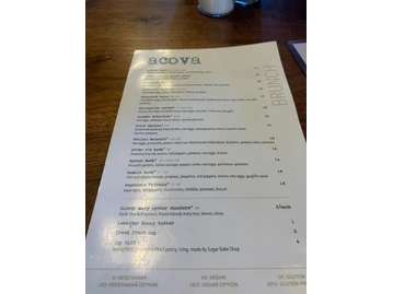 Acova menu photo