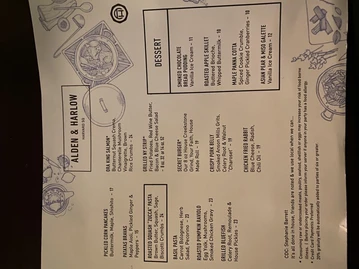 Alden & Harlow menu photo