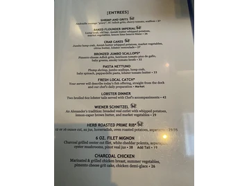Alexander's Restaurant & Wine Bar menu photo