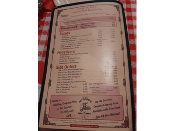 Alfredo's Pizza & Pasta menu photo