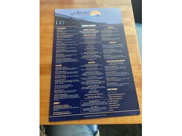 Aloha Steakhouse menu photo