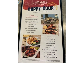 Alonzo's Oyster Bar menu photo