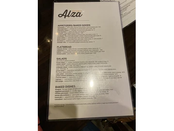 Alza Osteria menu photo