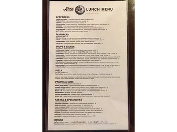Alza Osteria menu photo
