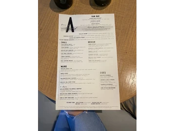 Amara at Paraiso menu photo