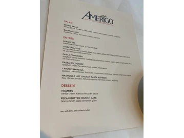 Amerigo Italian Restaurant menu photo
