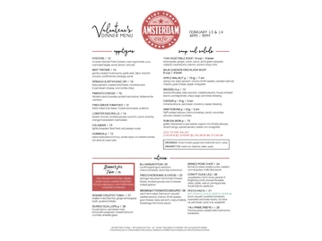 Amsterdam Cafe menu photo