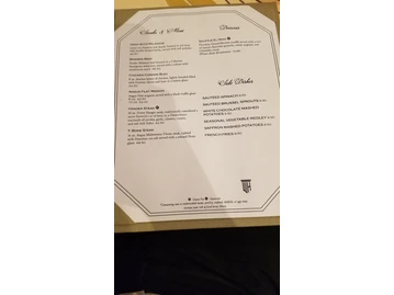 Anaheim White House menu photo