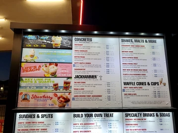 Andy's Frozen Custard menu photo