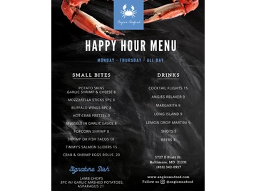 Angie's Seafood menu photo