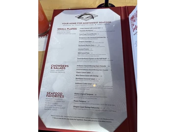 Anthony's At Columbia Point menu photo