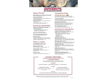 Anthony's at Sinclair Inlet menu photo