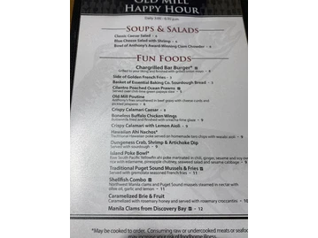 Anthony's at the Old Mill District menu photo