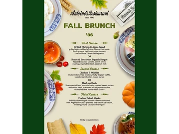 Antoine's Restaurant menu photo