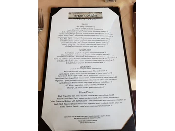 Anton & Michel Restaurant menu photo