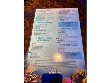 Aquarium Restaurant menu photo