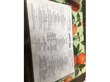Arcadia Farms Cafe menu photo