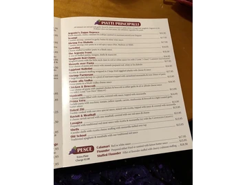 Argento's Italian Bistro menu photo