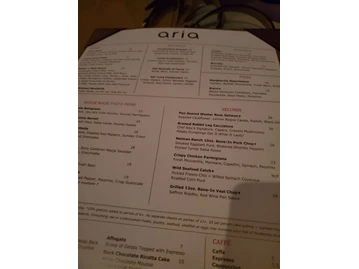 Aria Tuscan Grill menu photo