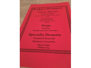 Armstrong's menu photo