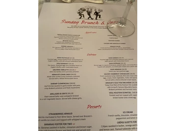 Arnaud's menu photo