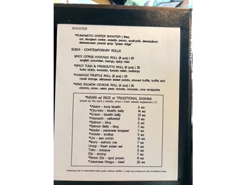 Ascend Prime Steak & Sushi menu photo