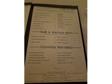 Atlantis Steakhouse menu photo
