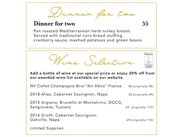 Avanti Restaurant menu photo