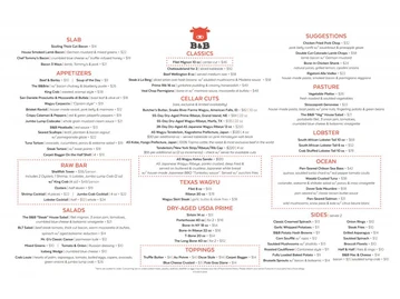 B&B Butchers & Restaurant menu photo