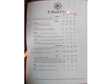 B Street & Vine menu photo