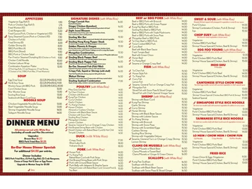 Ba-Dar Chinese Restaurant menu photo