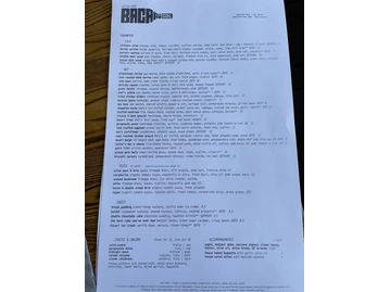 Bacari GDL menu photo