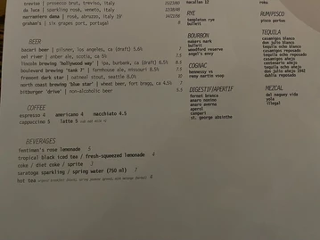 Bacari GDL menu photo