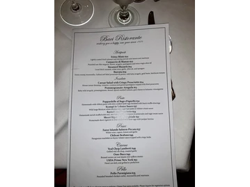 Baci Restaurant menu photo