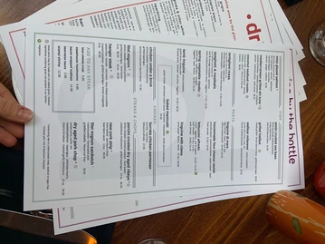 Bacio menu photo