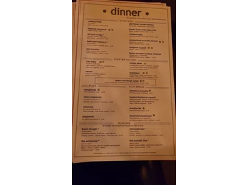 Bacio menu photo